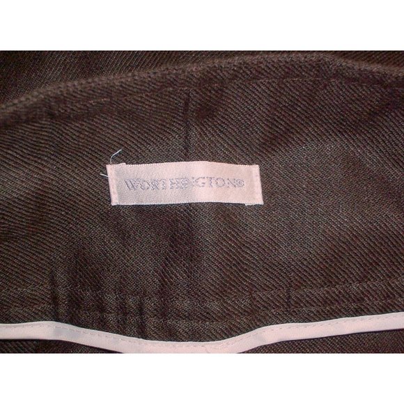 Worthington Brown Linen Dress Pants 6 Womens Wide Leg - Picture 6 of 8